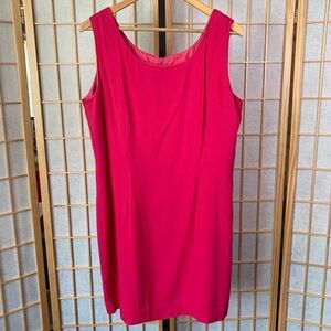Elegant Pink Sleeveless Mini Dress